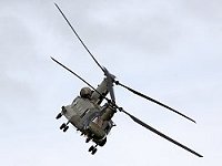 Running in to begin the display in the hazy light