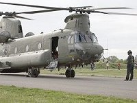 Bob watches the front of the aircraft as Dave and Andy start up