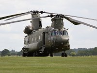 The Chinook dominated the flight line