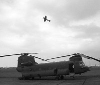 A Spitfire over the Chinook