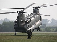 A quick landing in a cloud of airfield grass!
