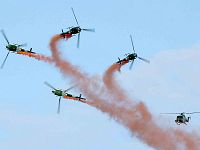 The Blue Eagles display in Normandy was very well received.