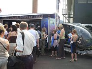 The Gazelle cockpit proved as great an attraction as ever, a queue there throughout the day.