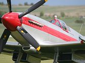 The joy of Duxford is you can find yourself parked among things like this...  A Spitfire Mk XIV....