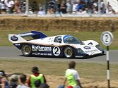 Cars on the track included a selection of Le Mans 24-hour winners....