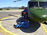 The Team shelters from the sun