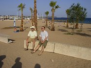 Enjoying the weather at the beach