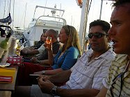 Relaxing after two hard days