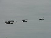 ....but this was followed by a flypast in vic as a salute to the aircrew of the Battle of Britain