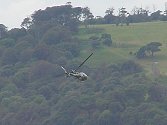 The Gazelle solo was first on at the display, flown by Martin in the hills surrounding the harbour....