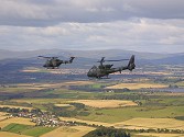 A view over the Scottish countryside near the bridge