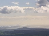 The Red Arrows on display at Morecombe Bay