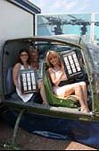 ....and chose the Gazelle cockpit as an ideal place to advertise their delightful publication!
