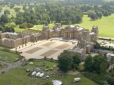 The magnificent English Stately Home kindly provided by His Grace The Duke of Marlborough for the "Fly to the Past" Revival festival.