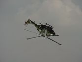 The Lynx solo part of the display includes loops and rolls, here Ray and Richie are pulling over the top of a loop....