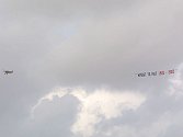 The whole display began with a banner tow reminding everyone of the importance of this year's place in aviation history.....