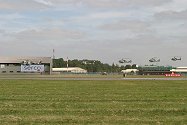 The Fairford display area is vast, dwarfing the Team as they taxied out.