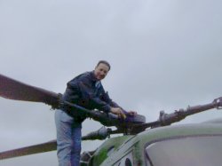 Al Moyes retrieves his hat