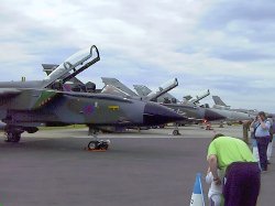 RAF Tornados in the static park