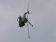 The Lynx pulls out of the 270 roll.