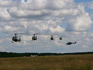 The Team line up to taxy in to land.