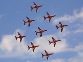 The Red Arrows opened the proceedings in fine style