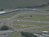 On approach, the Team land at Silverstone.