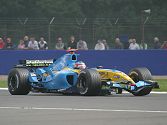 Fernando Alonso in his Renault R25.