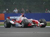Jarno Trulli in his Toyota.