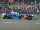 Jacques Villeneuve in his Sauber.