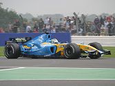 Giancarlo Fisichella in his Renault.