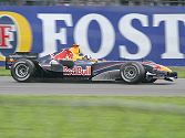 David Coulthard in his Red Bull.