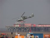 Gazelle over Southport Pier