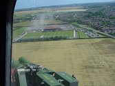 The home of the Newcastle Falcons, Kingston Park, showing the new stands and buildings