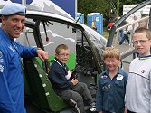 Neil O'Brien took three new recruits to Army flying on a tour of             the Gazelle cockpit.