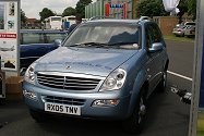 ....and a powerful Rexton from SsangYong, ideal for towing the Team stand.