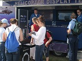 The SAAB win a flight competition is very popular, the stand always had visitors filling in entries. Team Leader BJ and Andrea were busy answering questions too.