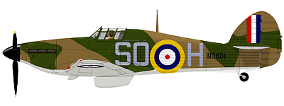 No 145 Sqn Hurricane Mk-1