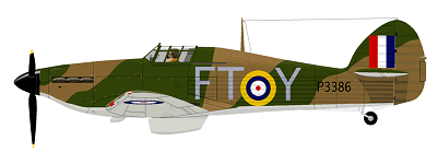 No 43 Sqn Hurricane Mk-1