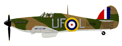 No 601 Sqn Hurricane Mk-1