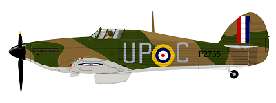 No 605 Sqn Hurricane Mk-1