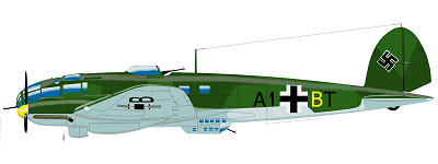 He-111 H-16 9th Staffel Kampfgeschwader 53.
