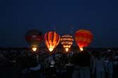 The finale included a 'night glow' by hot air balloons....
