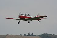 ....as the fixed wing section got airborne, here Connor takes off in the Chipmunk.